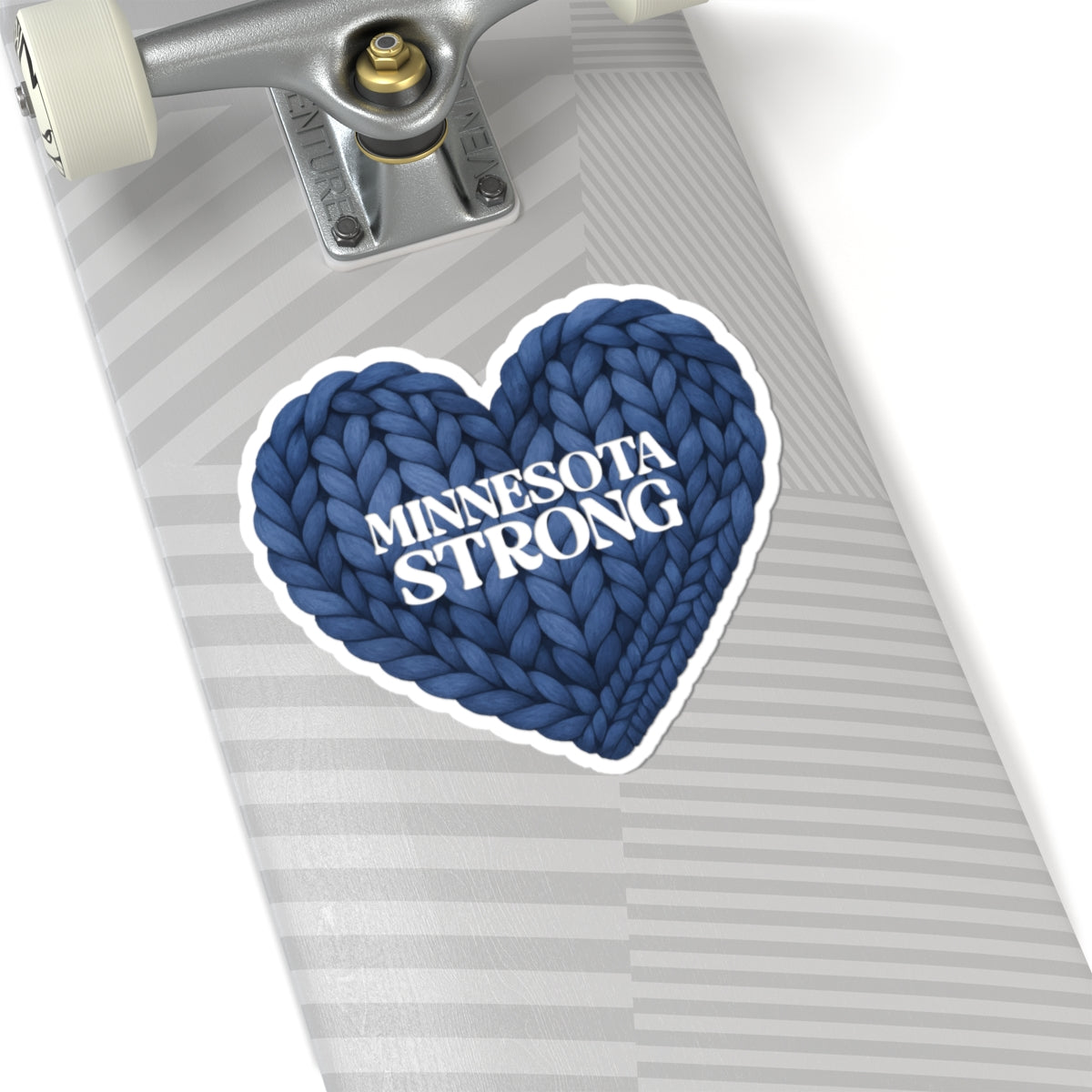 Minnesota Strong Sticker | Heart Knit Design, Kiss-Cut