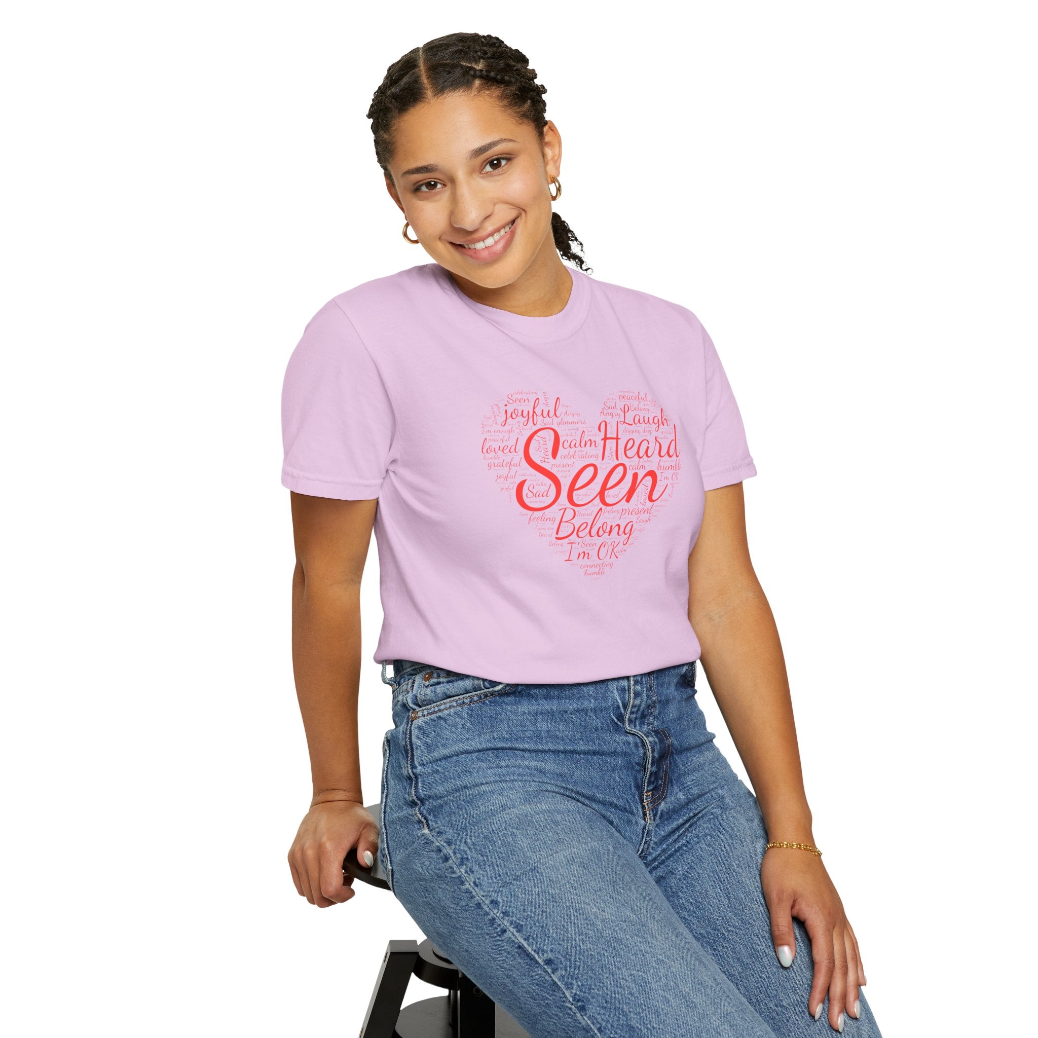 Seen Heart Tee | Support Mental Health Awareness Top | Belonging Tshirt
