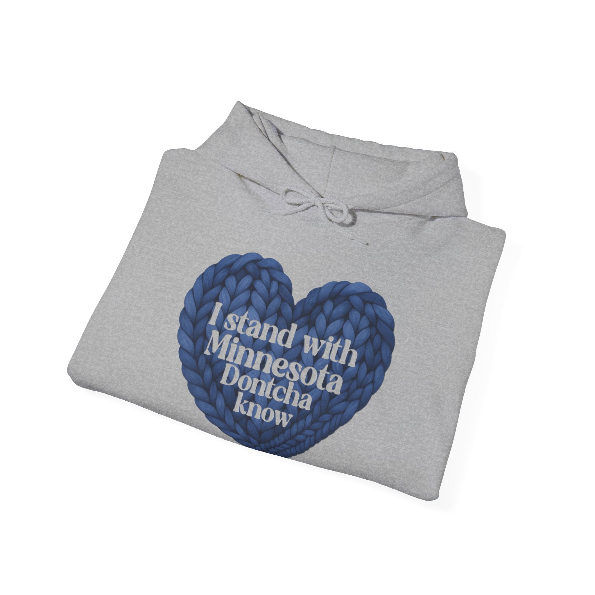 I Stand With Minnesota Heart Hoodie | State Pride Sweatshirt